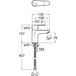 Roca Victoria Plus H3: 面盆、浴缸龍頭及圓形雨淋花灑套裝